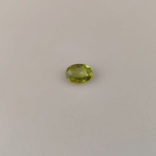 1.04ct Oval Cut Yellowish Green Sphene with Rainbow Fire - Premium Jewelry from Dazzling Delights - Just $31.95! Shop now at Dazzling Delights