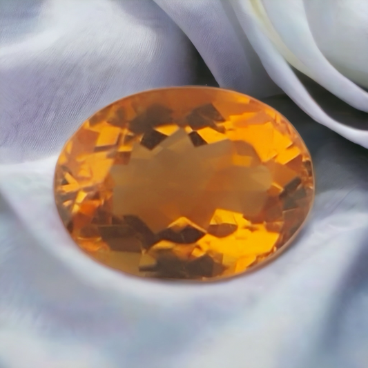 2.82ct Oval Cut Vivid Orangy Yellow Citrine - Premium Jewelry from Dazzling Delights - Just $40.95! Shop now at Dazzling Delights