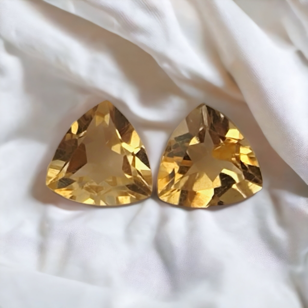 1.32ct Trillion Cut Matching Citrine Pair - Premium Jewelry from Dazzling Delights - Just $46.95! Shop now at Dazzling Delights