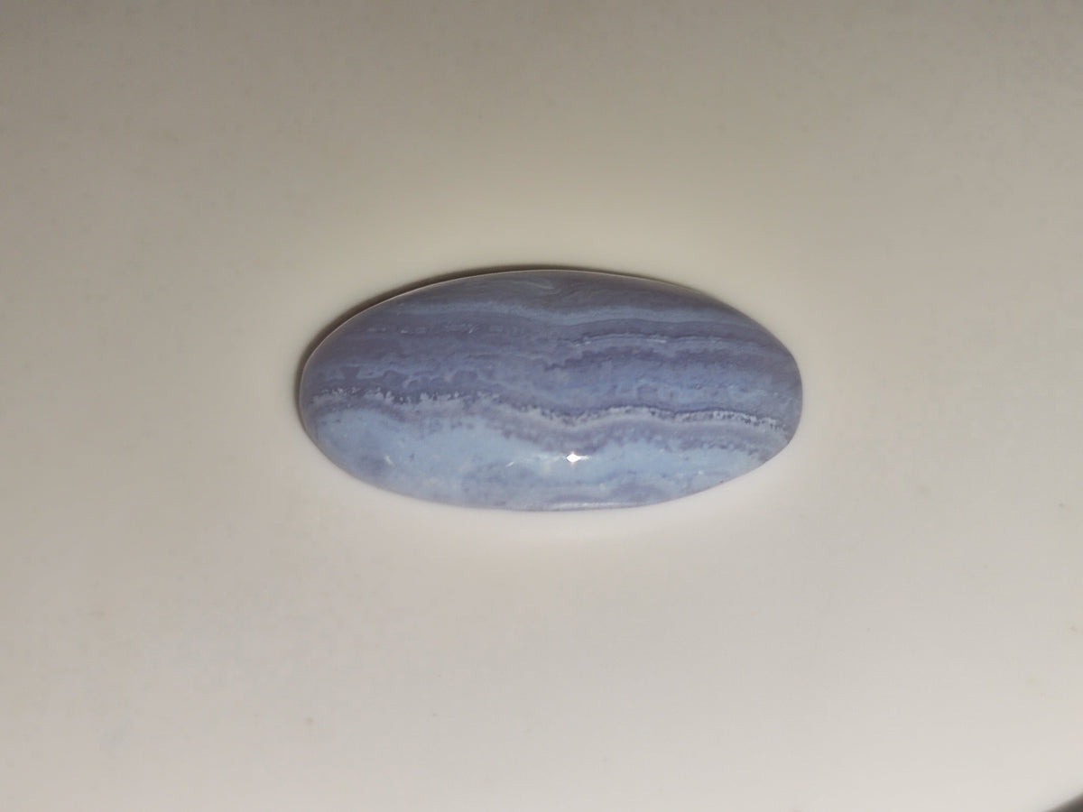 17.32ct Oval Cabochon Blue Lace Agate - Premium Jewelry from Dazzling Delights - Just $19.95! Shop now at Dazzling Delights