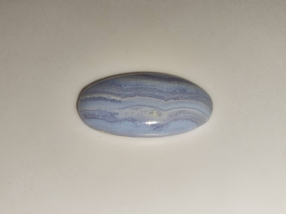 19.13ct Oval Cabochon Blue Lace Agate - Premium Jewelry from Dazzling Delights - Just $19.95! Shop now at Dazzling Delights