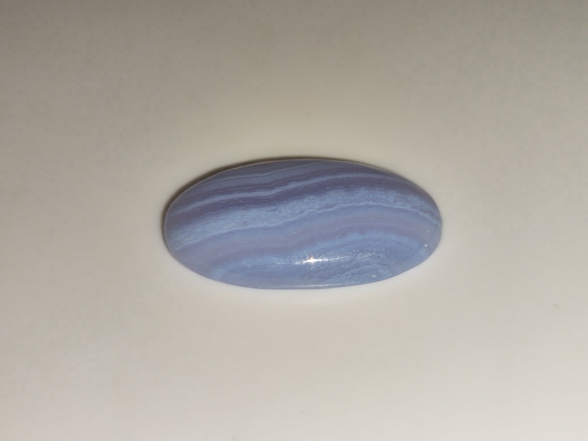 19.27ct Oval Cabochon Blue Lace Agate - Premium Jewelry from Dazzling Delights - Just $19.95! Shop now at Dazzling Delights