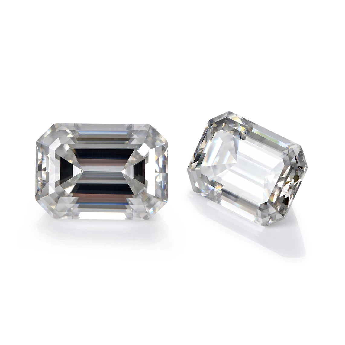 Emerald cut loose moissanite – D Colour VVS1