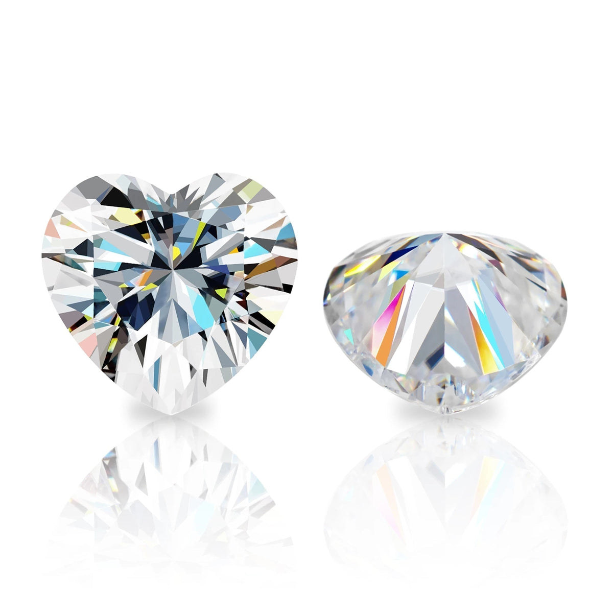 Heart cut loose moissanite – D Colour VVS1