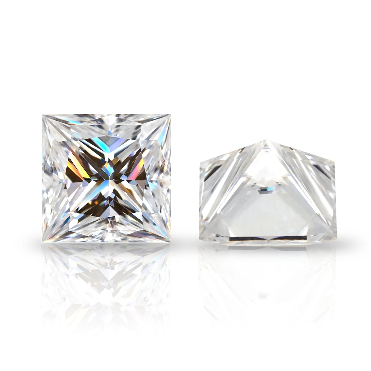 Princess cut loose moissanite – D Colour VVS1