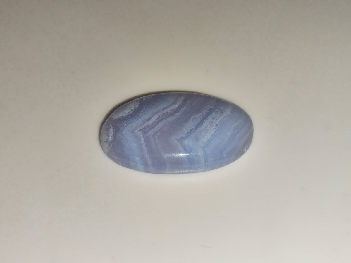 21.76ct Oval Cabochon Blue Lace Agate - Premium Jewelry from Dazzling Delights - Just $19.95! Shop now at Dazzling Delights