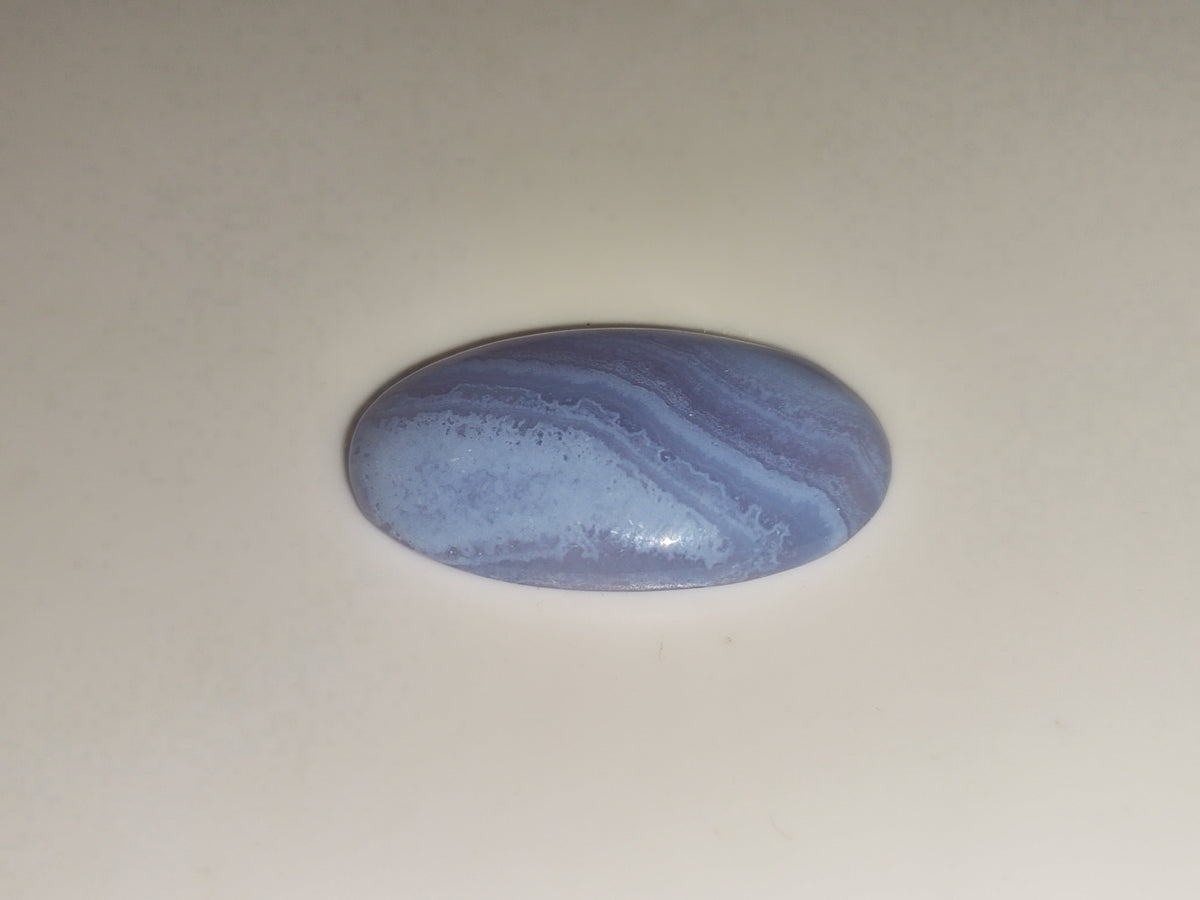 21.96ct Oval Cabochon Blue Lace Agate - Premium Jewelry from Dazzling Delights - Just $19.95! Shop now at Dazzling Delights
