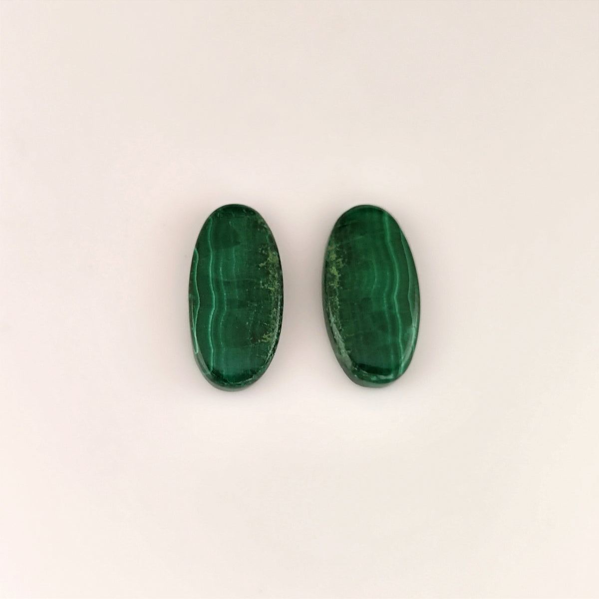23.62ct Oval Cabochon Malachite Pair - Premium Jewelry from Dazzling Delights - Just $10.95! Shop now at Dazzling Delights