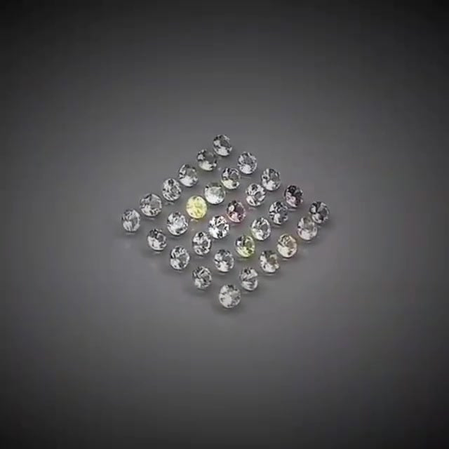 3.44ct 30pcs Round Cut Multi-Colour Pastel Sapphire Lot - Premium Jewelry from Dazzling Delights - Just $153.95! Shop now at Dazzling Delights