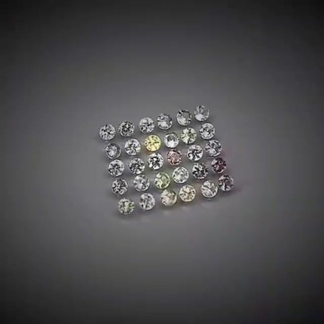 3.44ct 30pcs Round Cut Multi-Colour Pastel Sapphire Lot - Premium Jewelry from Dazzling Delights - Just $153.95! Shop now at Dazzling Delights