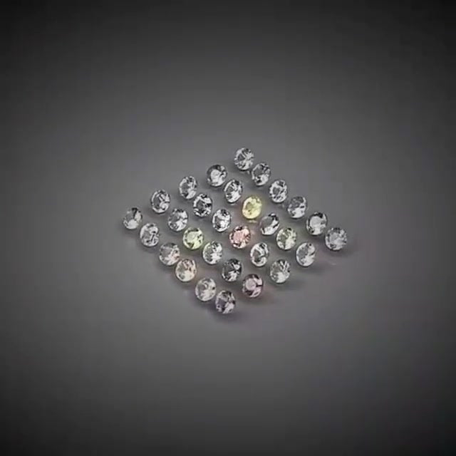3.44ct 30pcs Round Cut Multi-Colour Pastel Sapphire Lot - Premium Jewelry from Dazzling Delights - Just $153.95! Shop now at Dazzling Delights