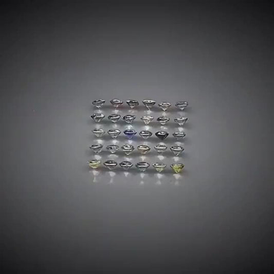 3.45ct 30pcs Round Cut Multi-Colour Pastel Sapphire Lot - Premium Jewelry from Dazzling Delights - Just $153.95! Shop now at Dazzling Delights