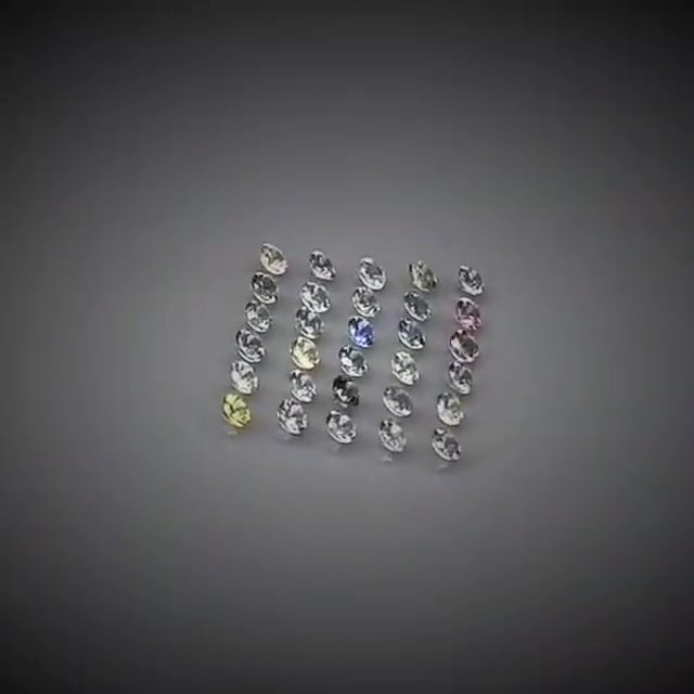 3.45ct 30pcs Round Cut Multi-Colour Pastel Sapphire Lot - Premium Jewelry from Dazzling Delights - Just $153.95! Shop now at Dazzling Delights