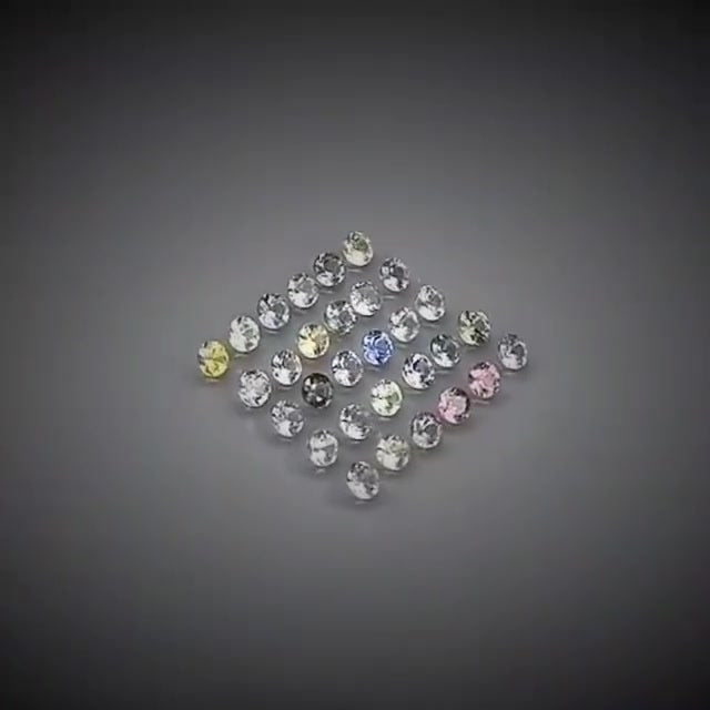 3.45ct 30pcs Round Cut Multi-Colour Pastel Sapphire Lot - Premium Jewelry from Dazzling Delights - Just $153.95! Shop now at Dazzling Delights