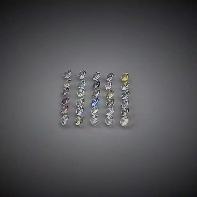 3.45ct 30pcs Round Cut Multi-Colour Pastel Sapphire Lot - Premium Jewelry from Dazzling Delights - Just $153.95! Shop now at Dazzling Delights