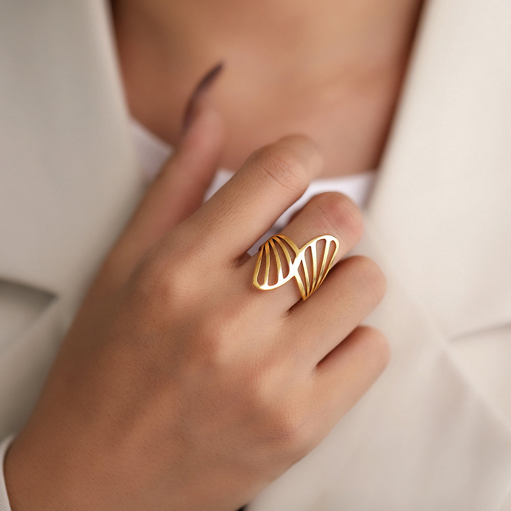 Titanium Symmetrical Ring - Premium Jewelry from Dazzling Delights - Just $28.95! Shop now at Dazzling Delights