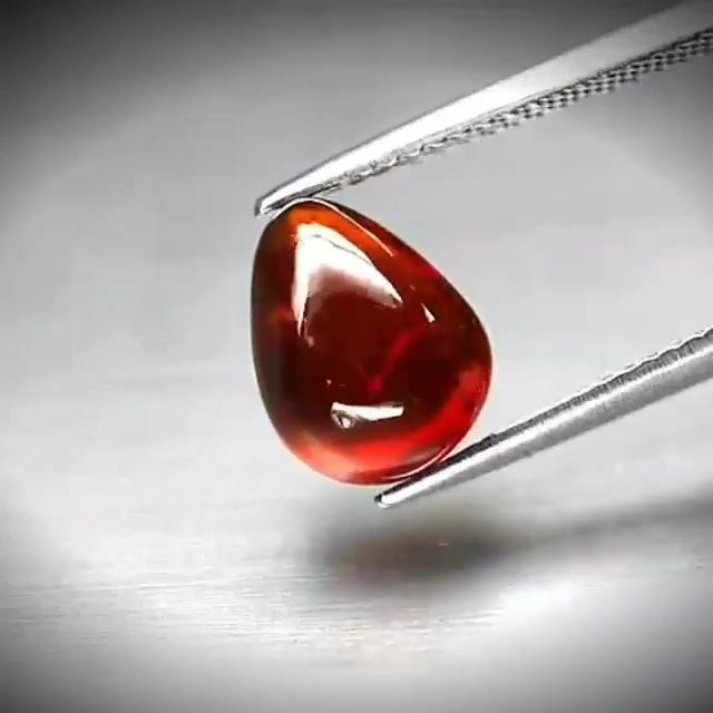 4.46ct Pear Cabochon Reddish Orange Spessartite Garnet - Premium Jewelry from Dazzling Delights - Just $61.95! Shop now at Dazzling Delights