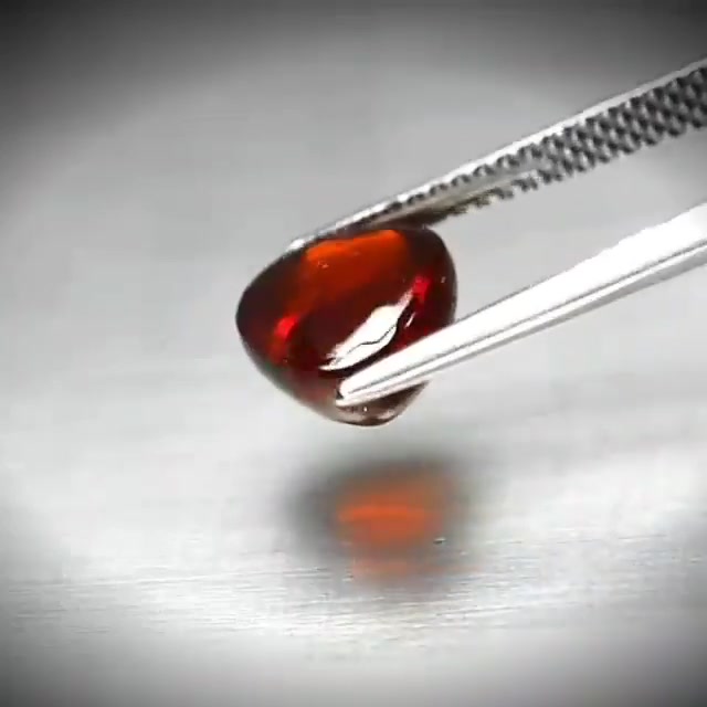 4.46ct Pear Cabochon Reddish Orange Spessartite Garnet - Premium Jewelry from Dazzling Delights - Just $61.95! Shop now at Dazzling Delights