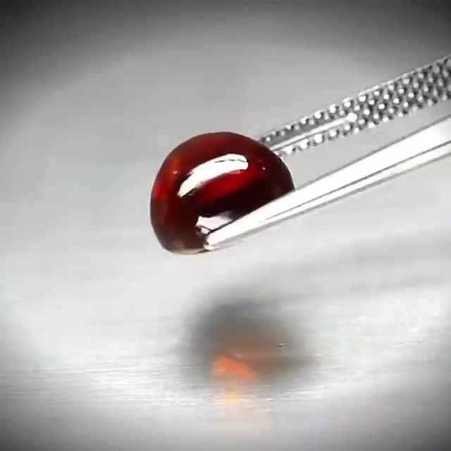4.46ct Pear Cabochon Reddish Orange Spessartite Garnet - Premium Jewelry from Dazzling Delights - Just $61.95! Shop now at Dazzling Delights