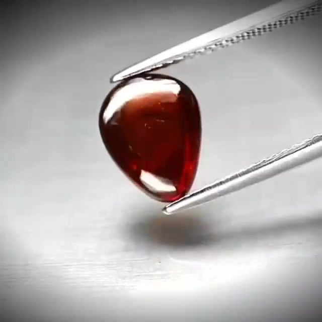4.46ct Pear Cabochon Reddish Orange Spessartite Garnet - Premium Jewelry from Dazzling Delights - Just $61.95! Shop now at Dazzling Delights