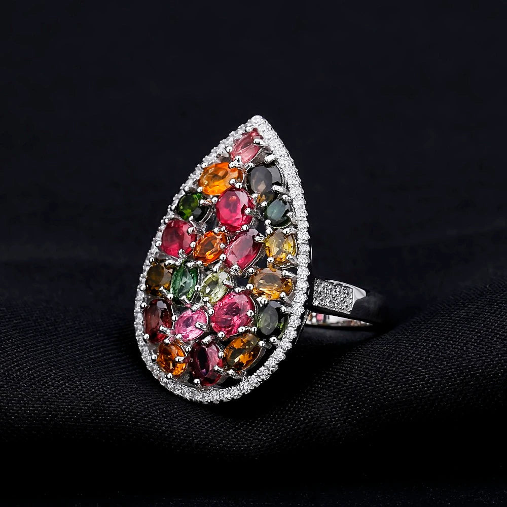 "The Tourmaline Treasure" 5.2ct Oval Cut Multi-Colour Tourmaline Cocktail Ring - Premium Jewelry from Dazzling Delights - Just $158.95! Shop now at Dazzling Delights