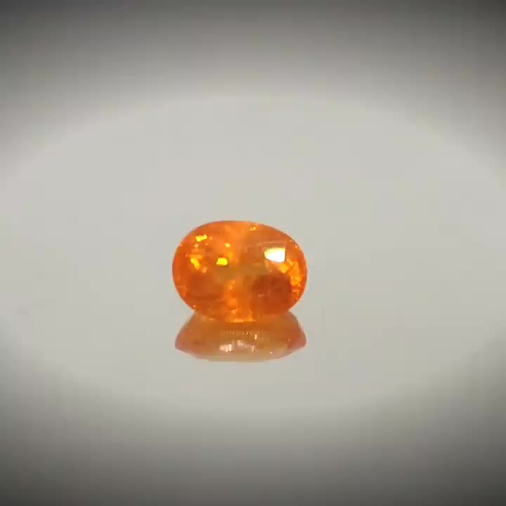 2.00ct Oval Cut Vivid Mandarin Orange Spessartite Garnet - Premium Jewelry from Dazzling Delights - Just $46.95! Shop now at Dazzling Delights